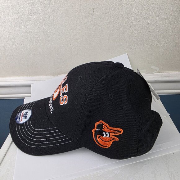 MLB Fan Favorite Baltimore Orioles Embroidered Black Cap Hat One Size NWT - Picture 3 of 8